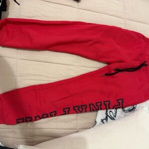 PINK Victoria's Secret Red Sweatpants